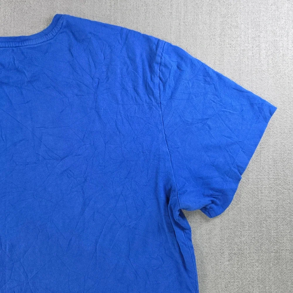 Polo Ralph Lauren T-Shirt Mens Large Blue Short Sleeve‎ Embroidered Pony Logo